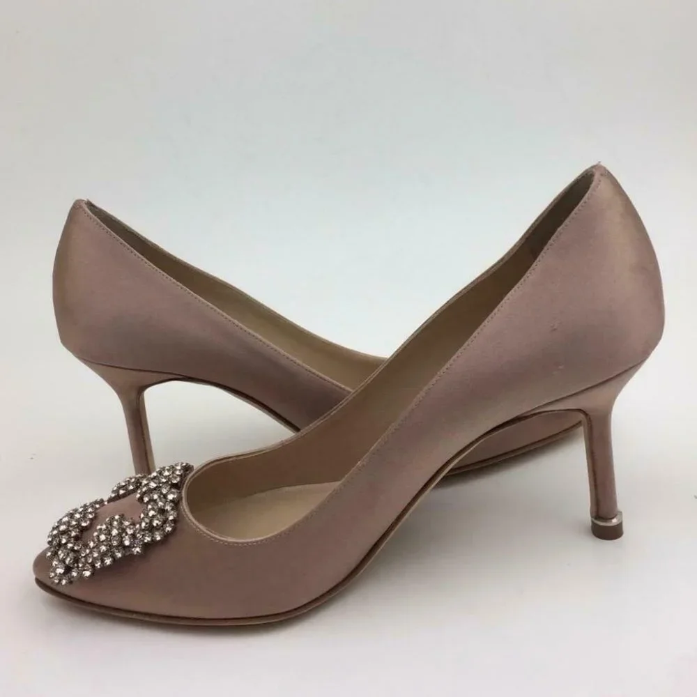 MANOLO BLAHNIK Hangisi Pump sz 6.5 - Picture 3 of 13